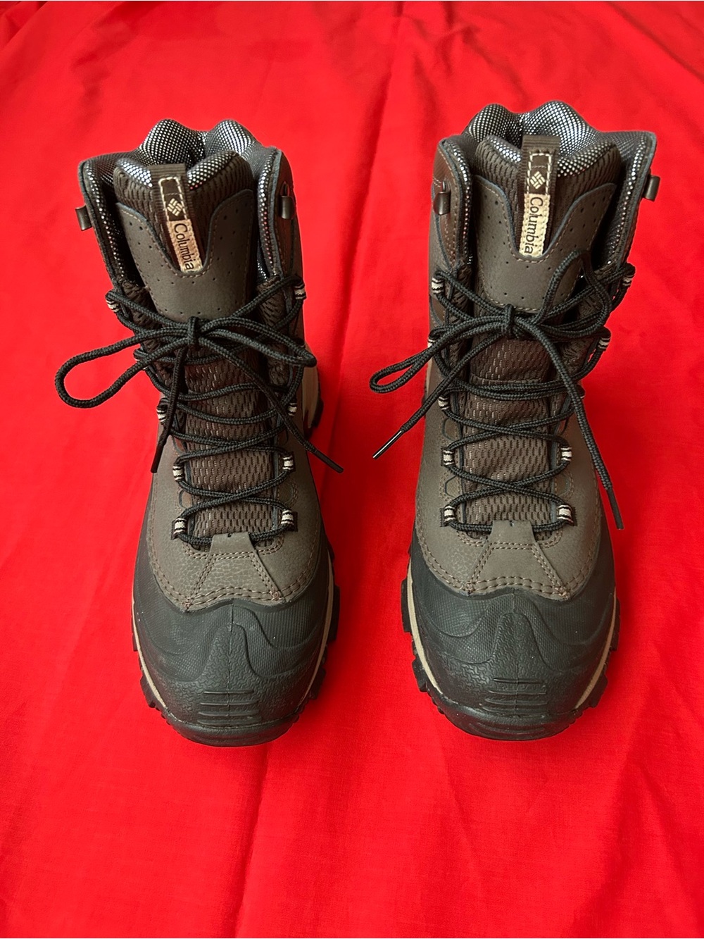 Columbia Men’s Dark Brown and Black Waterproof Hiking Boots